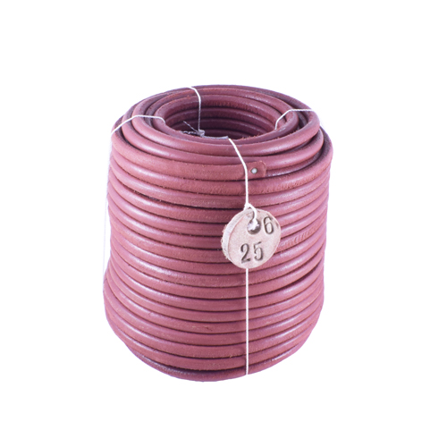 Correia de Couro Ø 6mm para Máquina de Costura (Rolo 25m) - Made in Italy