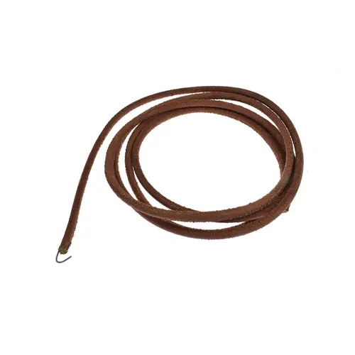 Cinghia in Cuoio Ø 5 mm, Lunghezza 1780 mm, con Gancio per Macchine da Cucire Domestiche (Made in Italy)