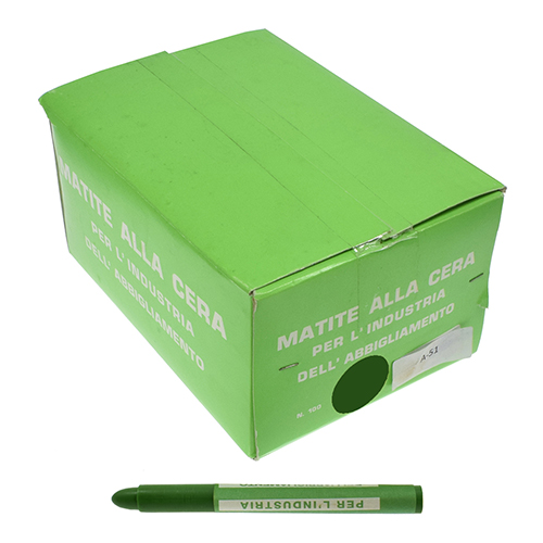 Lápis de Cera Verde para Alfaiate # A/51 (100 Unid./Caixa) - Made in Italy