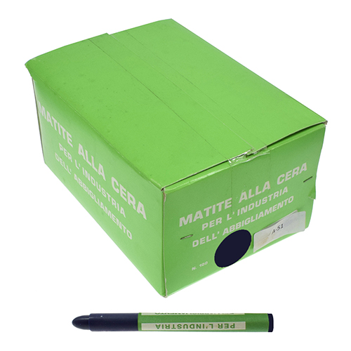 Creion de Ceară Albastru pentru Croitori # A/51 (100 Buc./Cutie) - Made in Italy