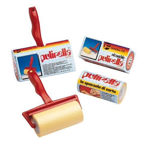 "PULIRELLA SUPER" Roller adhesive paper with refill - Made in Italy