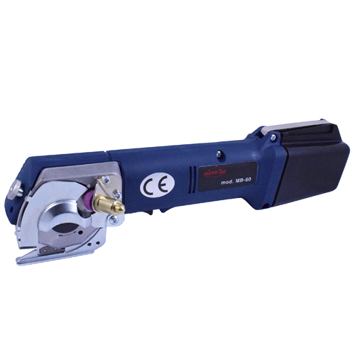 MB-60 | Taglierina Rotativa a Batteria - Lama 10 Lati, Capacità di Taglio 20mm, 1kg (2.2 lbs), Ideale per Materiali Pesanti e Tappeti