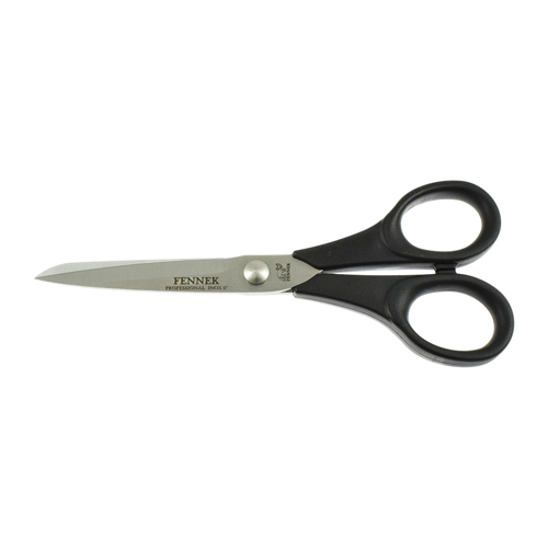 Forbici da Sarto Inox 15 cm (6"), Manici in Plastica - Made in Italy (FENNEK)