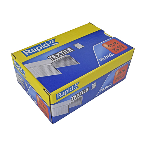 43/6 RAPID | Grampos 6x10 mm (10.000 pcs/caixa) (Original)
