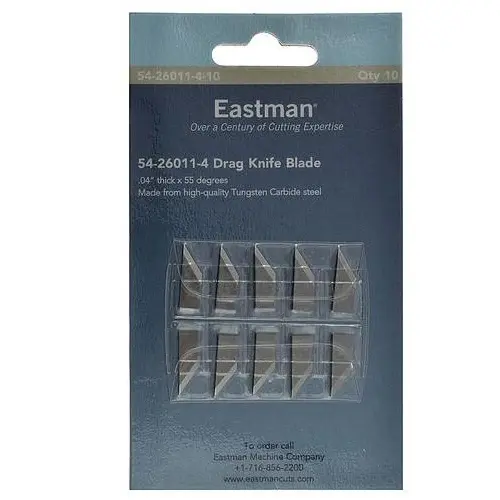 0,04” thick x 55 degree drag knife - Tungsten carbide steel, 10 pack - Eastman