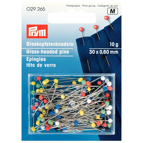 029265 Prym | Glaskopfstecknadeln Ø 0,60x30 mm (10g)