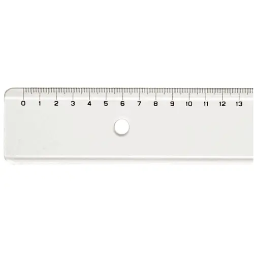 150cm Transparent Plastic Ruler (Made in Italy)