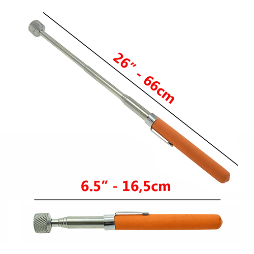 Calamita Telescopica per Recupero Oggetti Metallici - Estensione 16,5 cm a 66 cm