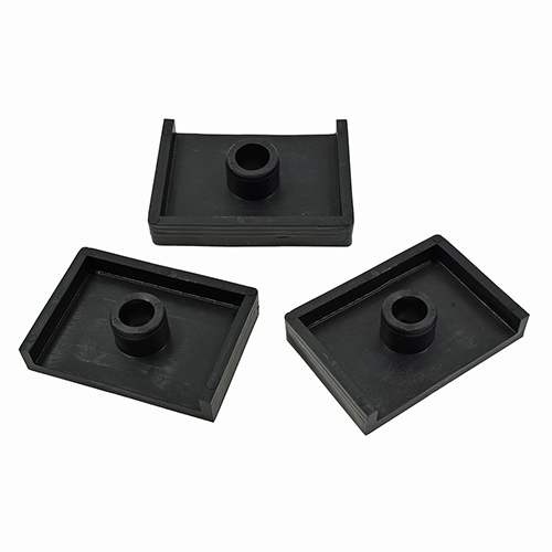 Gummifüße 68x48mm für Anghinetti Nähmaschinenständer (3 Stk) - Hergestellt in Italien