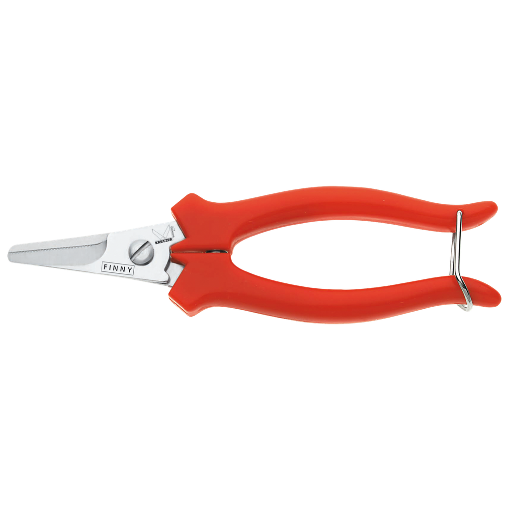 766714 Finny Classic KRETZER | Tijeras Dentadas de Acero Inoxidable con Mango de Plástico – 14 cm (5.5"), Cabeza de Corte Compacta