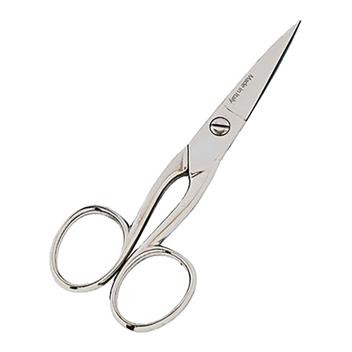 Tesoura de Costura Niquelada 125 mm (5"), Lâminas Retas - Made in Italy
