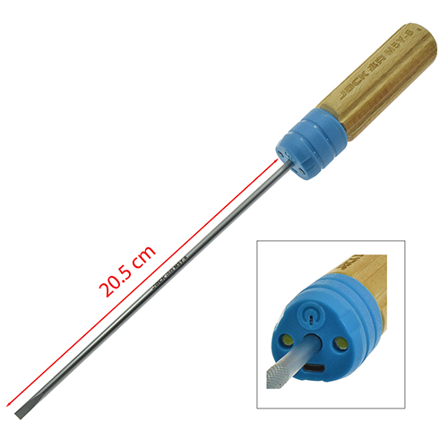 Chave de Fenda com Luz LED – 20,5 cm (8") Ponta Chata 5 mm JACK # 811768 (Original)