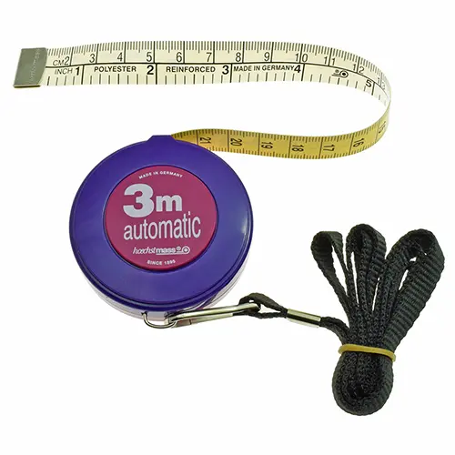 Cinta Métrica Retráctil cm/pulgadas 300 cm (120") Ancho 15 mm Hoechstmass Hobby # 83503