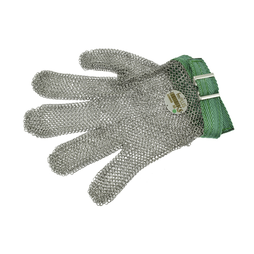 Umkehrbarer Schnittfester Metallhandschuh - Größe No. 0 = XS (Grün)