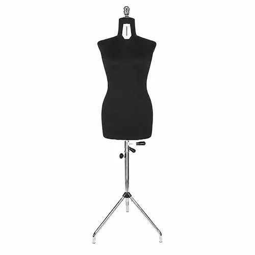 Adjustable Dummies with Tripod - Woman - Sizes: 46 to 58  - BLACK- Made In Italy