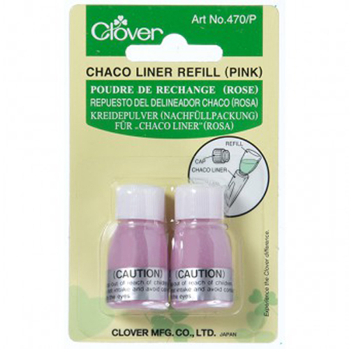Ricarica Gesso in polvere per Chaco Liner - ROSA 2,8 gr (2 Pz) Clover # 470/P